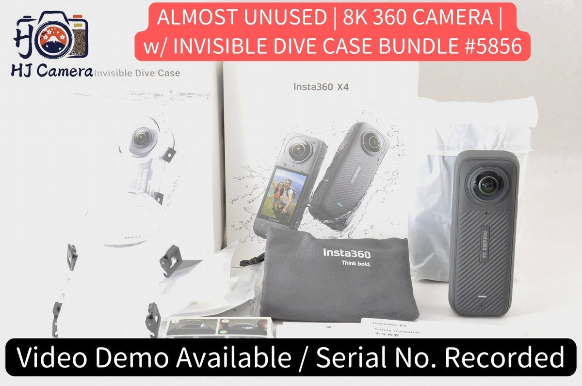 [Almost Unused] Insta360 X4 8K 360 Action Camera Invisible Dive Case Kit Japan