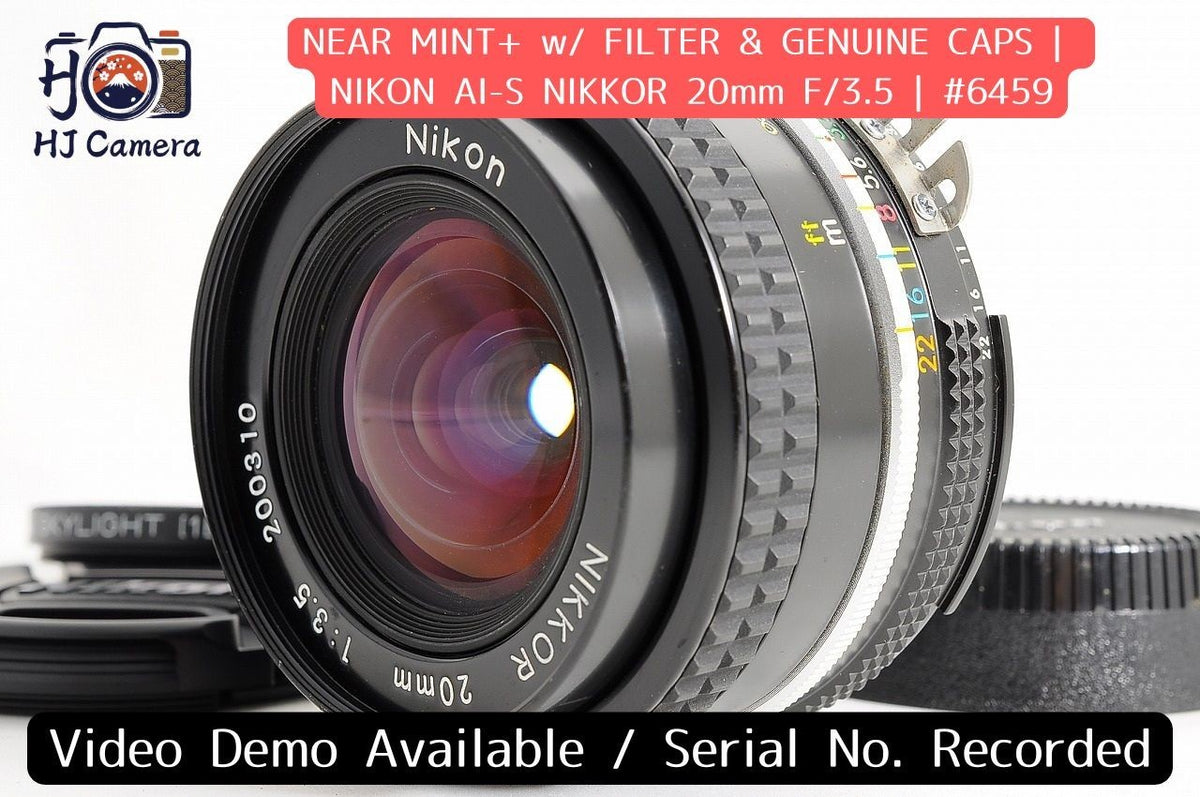 [Near Mint+ w/Filter] Nikon AI-S Nikkor 20mm f3.5 MF Ultra Wide Prime Lens Japan