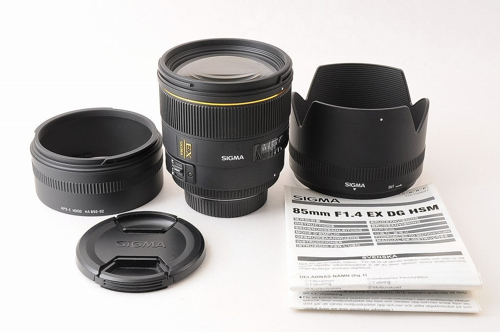 [MINT w/ Hood] Sigma 85mm f/1.4 EX DG HSM Fast AF Lens Nikon F Mount Japan