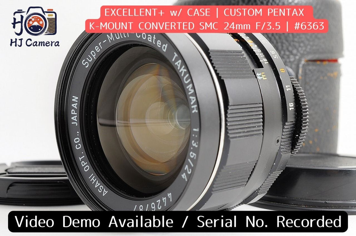 [EXC+ w/ Case] Pentax SMC Takumar 24mm f/3.5 Wide Pentax K Mount Modded Japan