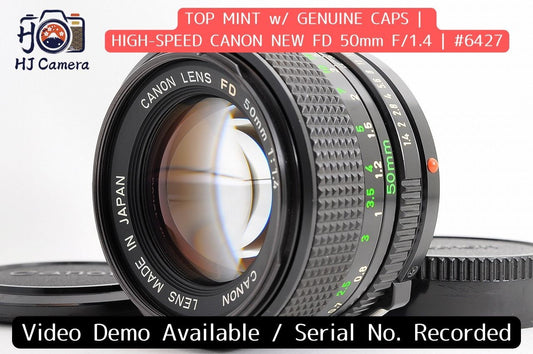 [Top Mint Caps] Canon New FD nFD 50mm f/1.4 Fast MF Lens Canon FD Mount Japan