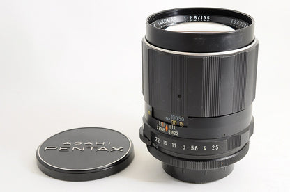 [Mint w/ Caps] Pentax Super Multi Coated Takumar 135mm f2.5 MF Lens M42 Japan