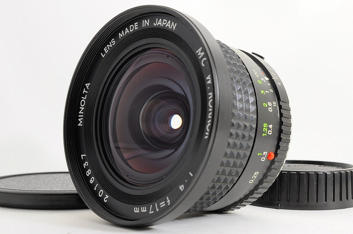 [Near Mint+ w/Caps] Minolta MC W.Rokkor 17mm f4 MF Ultra Wide Angle Prime Japan