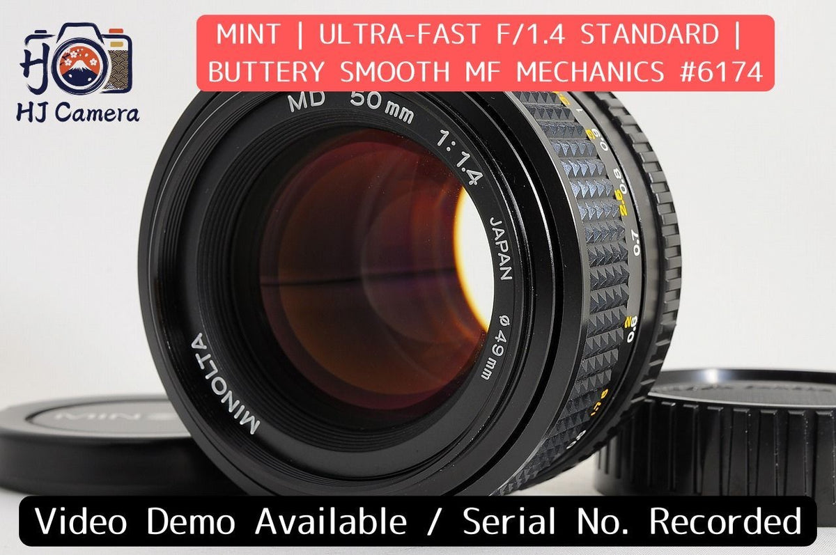 [MINT] Minolta MD 50mm f/1.4 Fast MF Lens Minolta MD Mount SLR Japan
