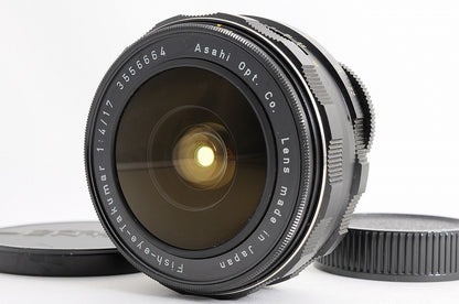 [Top Mint w/Metal Cap] Pentax Fish eye Takumar 17mm f4 MF Fisheye Lens M42 Japan