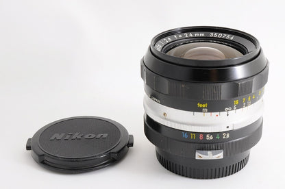 [NEAR MINT+] Nikon Non-AI Nikkor-N Auto 24mm f/2.8 Wide MF Lens Nikon F From Jp