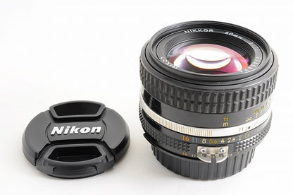 [Near Mint+ w/ Caps] Nikon AIS Nikkor 50mm f1.4 Fast MF Standard Prime Lens Jp