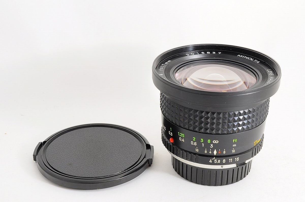 [Near Mint+ w/Caps] Minolta MC W.Rokkor 17mm f4 MF Ultra Wide Angle Prime Japan