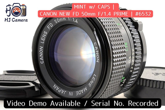 [Mint w/ Caps] Canon New FD NFD 50mm f1.4 Fast MF Standard Prime Lens Japan