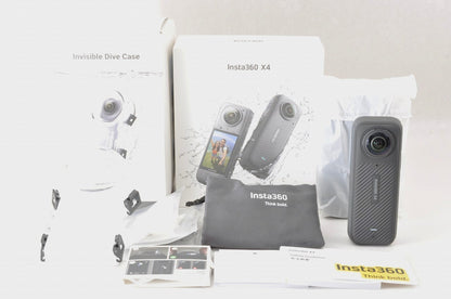 [Almost Unused] Insta360 X4 8K 360 Action Camera Invisible Dive Case Kit Japan