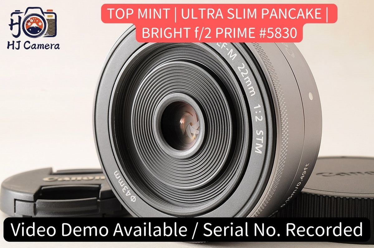 [Top Mint] Canon EF-M 22mm f/2 STM Wide Pancake Lens Canon EOS M Mount Japan