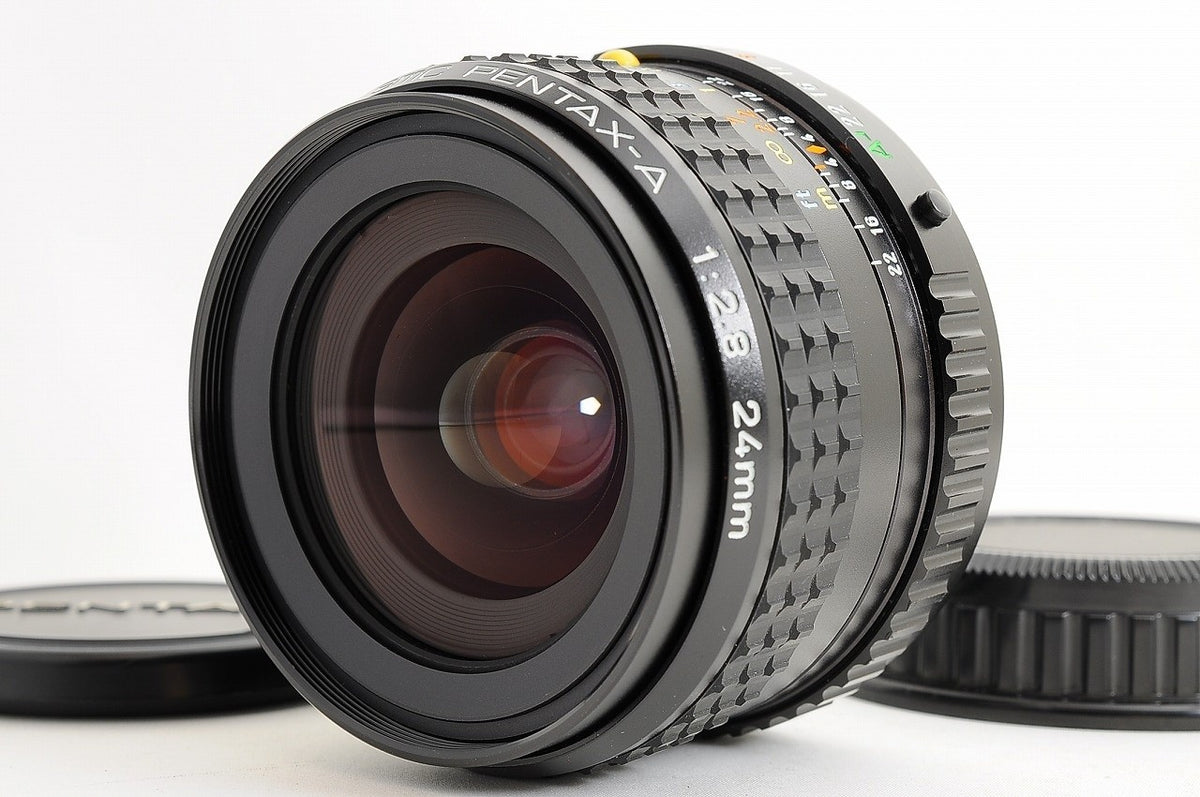 [Mint Caps] Pentax SMC Pentax-A 24mm f/2.8 Wide MF Lens Pentax K Mount Japan