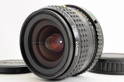 [Mint Caps] Pentax SMC Pentax-A 24mm f/2.8 Wide MF Lens Pentax K Mount Japan