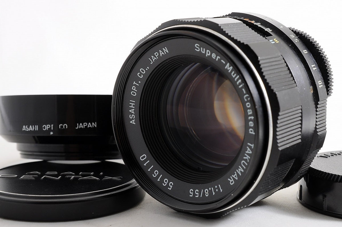 [Near Mint+ w/Hood] Pentax SMC Takumar 55mm f1.8 MF M42 Prime Lens Japan