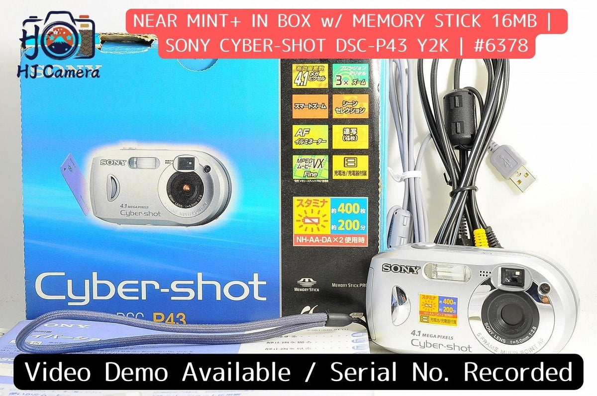 [Near Mint+ Boxed] Sony Cyber-shot DSC-P43 CCD Digicam 16MB Memory Stick Japan