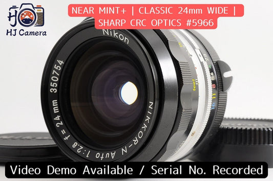 [NEAR MINT+] Nikon Non-AI Nikkor-N Auto 24mm f/2.8 Wide MF Lens Nikon F From Jp