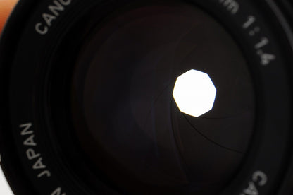 [Mint] Canon New FD nFD 50mm f/1.4 Fast MF Lens Canon FD Mount From Japan