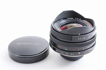 [TOP MINT] Voigtlander 15mm f/4.5 Super Wide Heliar Asph VM Mount Lens Japan