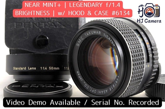 [NEAR MINT+ Hood Case] Pentax SMC Takumar 50mm f/1.4 Fast MF Lens M42 Japan