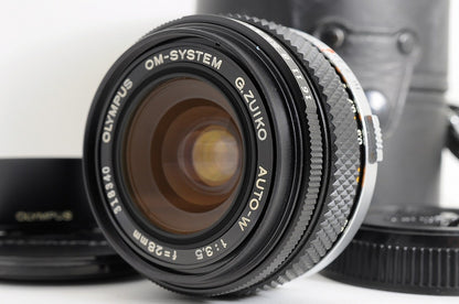 [Mint Hood Case] Olympus OM G.Zuiko Auto-W 28mm f/3.5 Wide MF Lens OM Japan