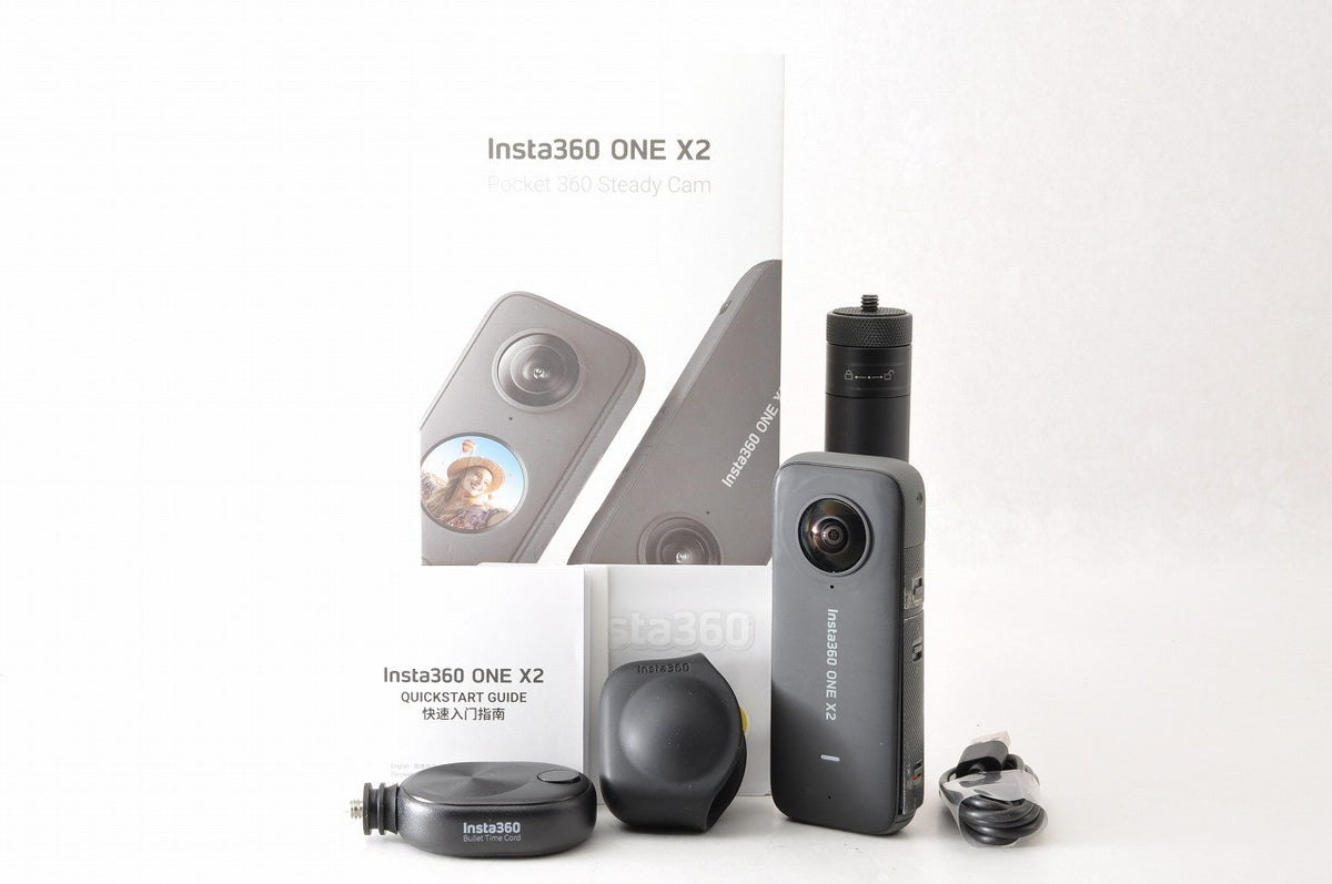 [Near Mint] Insta360 ONE X2 360 Action Camera Bullet Time Cord Grip Japan