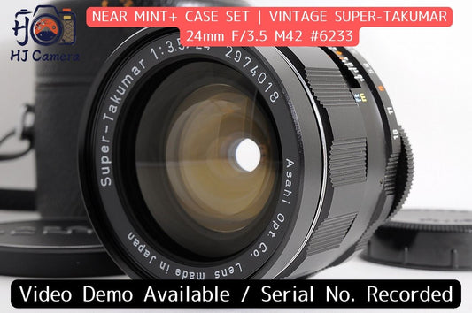 [Near Mint+ Case] Pentax Super Takumar 24mm f/3.5 Wide MF M42 Screw Lens Japan