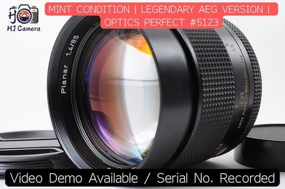 [MINT] Contax Carl Zeiss Planar T* 85mm f/1.4 AEG Fast MF Lens Contax CY Japan