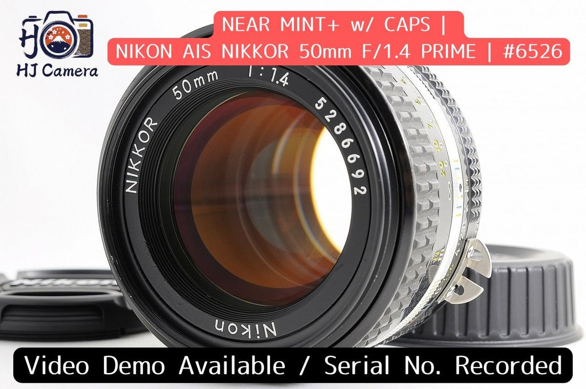 [Near Mint+ w/ Caps] Nikon AIS Nikkor 50mm f1.4 Fast MF Standard Prime Lens Jp