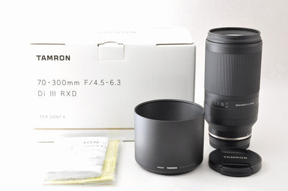 [Almost Unused] Tamron 70-300mm f/4.5-6.3 Di III RXD A047 Telephoto Sony E Japan