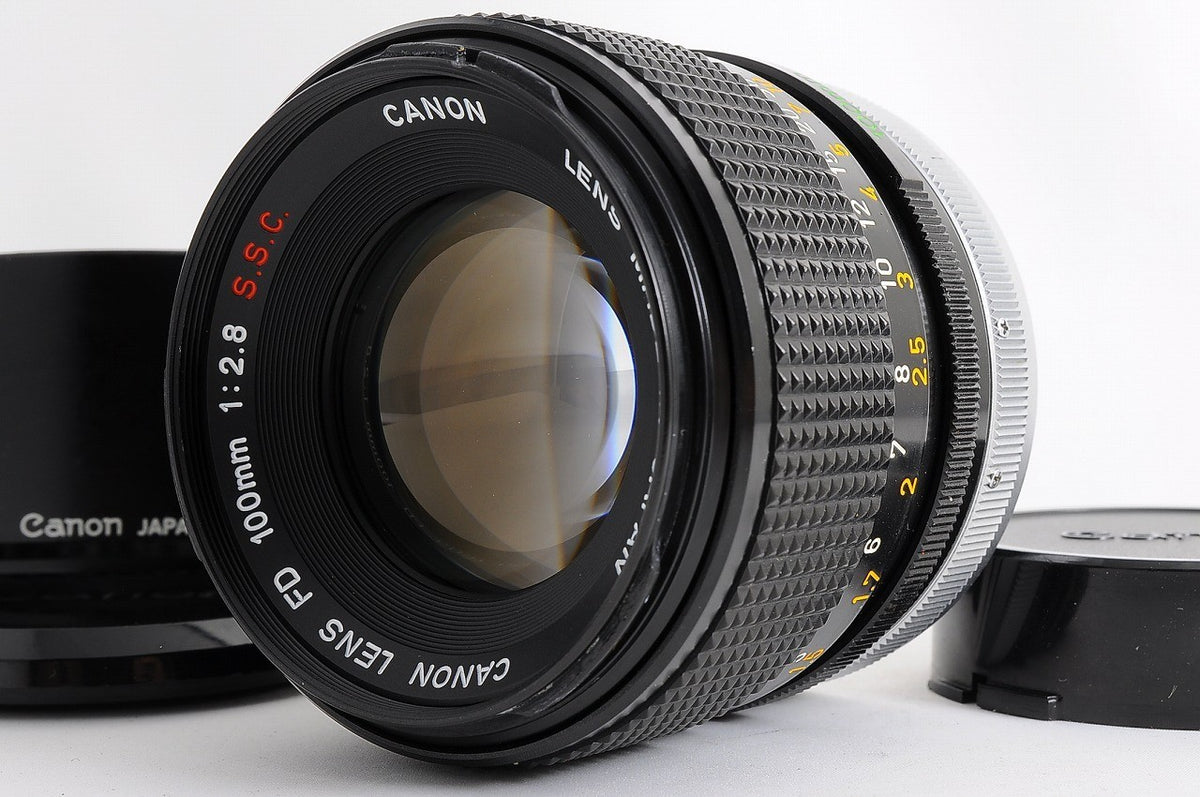 [Mint w/ Hood] Canon FD 100mm f/2.8 S.S.C. SSC Telephoto MF Lens Canon FD Japan