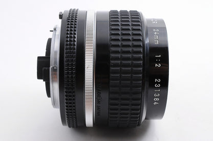 [NEAR MINT+] Nikon AI-S AIS Nikkor 24mm f/2 Fast Wide MF Lens Nikon F From Japan