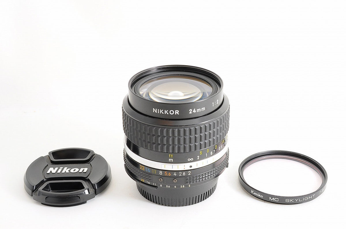 [Mint w/ Filter] Nikon AI-S AIS Nikkor 24mm f/2 Fast Wide MF Lens Nikon F Japan