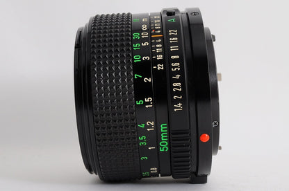 [TOP MINT BS-52] Canon New FD nFD 50mm f/1.4 Fast MF Lens Canon FD Mount Japan
