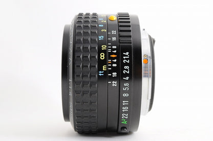 [Mint w/ Caps] SMC Pentax A 50mm f1.4 Fast MF Standard Prime Lens K Mount Japan