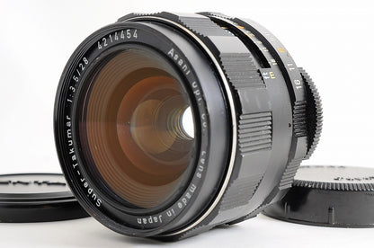[Near Mint] Pentax Super Takumar 28mm f/3.5 Wide MF M42 Screw Mount Lens Japan