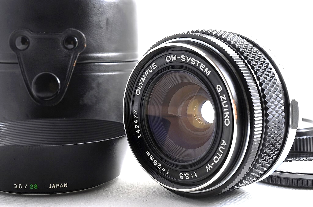 [NEAR MINT+ Hood] Olympus OM G.Zuiko Auto-W 28mm f/3.5 Wide MF Lens OM Japan