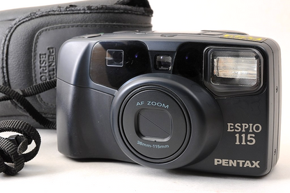 [NEAR MINT+ Case] Pentax ESPIO 115 35mm Point & Shoot Zoom Film Camera Japan