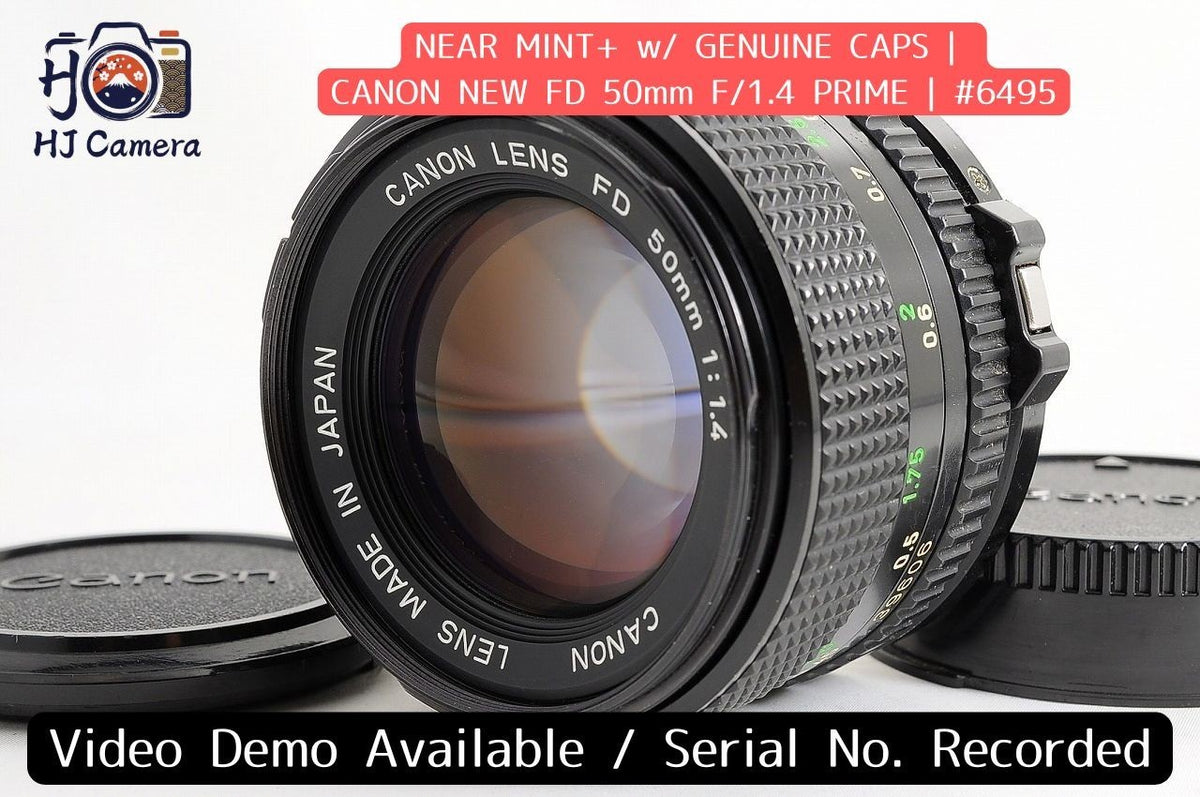 [Near Mint+ w/ Caps] Canon New FD NFD 50mm f1.4 Fast MF Standard Prime Lens Jp