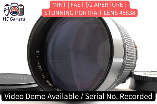 [Mint] Canon New FD nFD 135mm f/2 Fast Telephoto MF Lens Canon FD Mount Japan