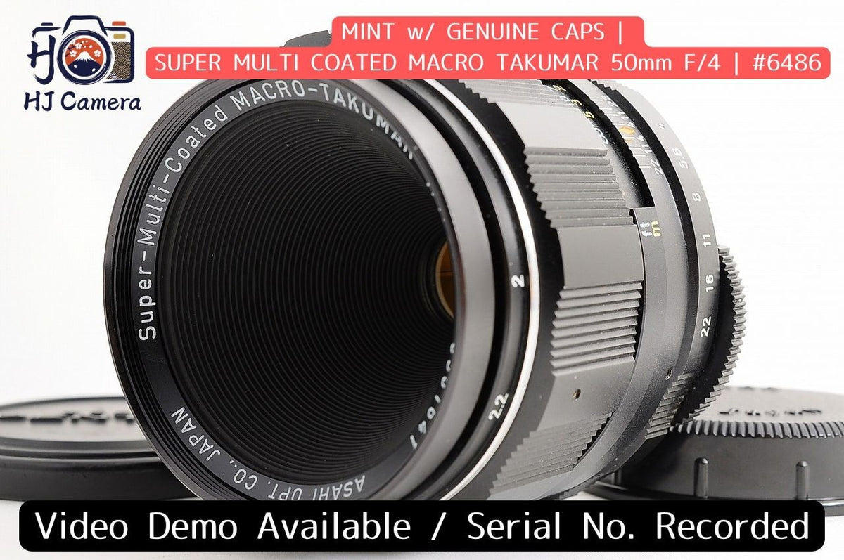 [Mint w/ Caps] Pentax Super Multi Coated Macro Takumar 50mm f4 M42 Lens Japan