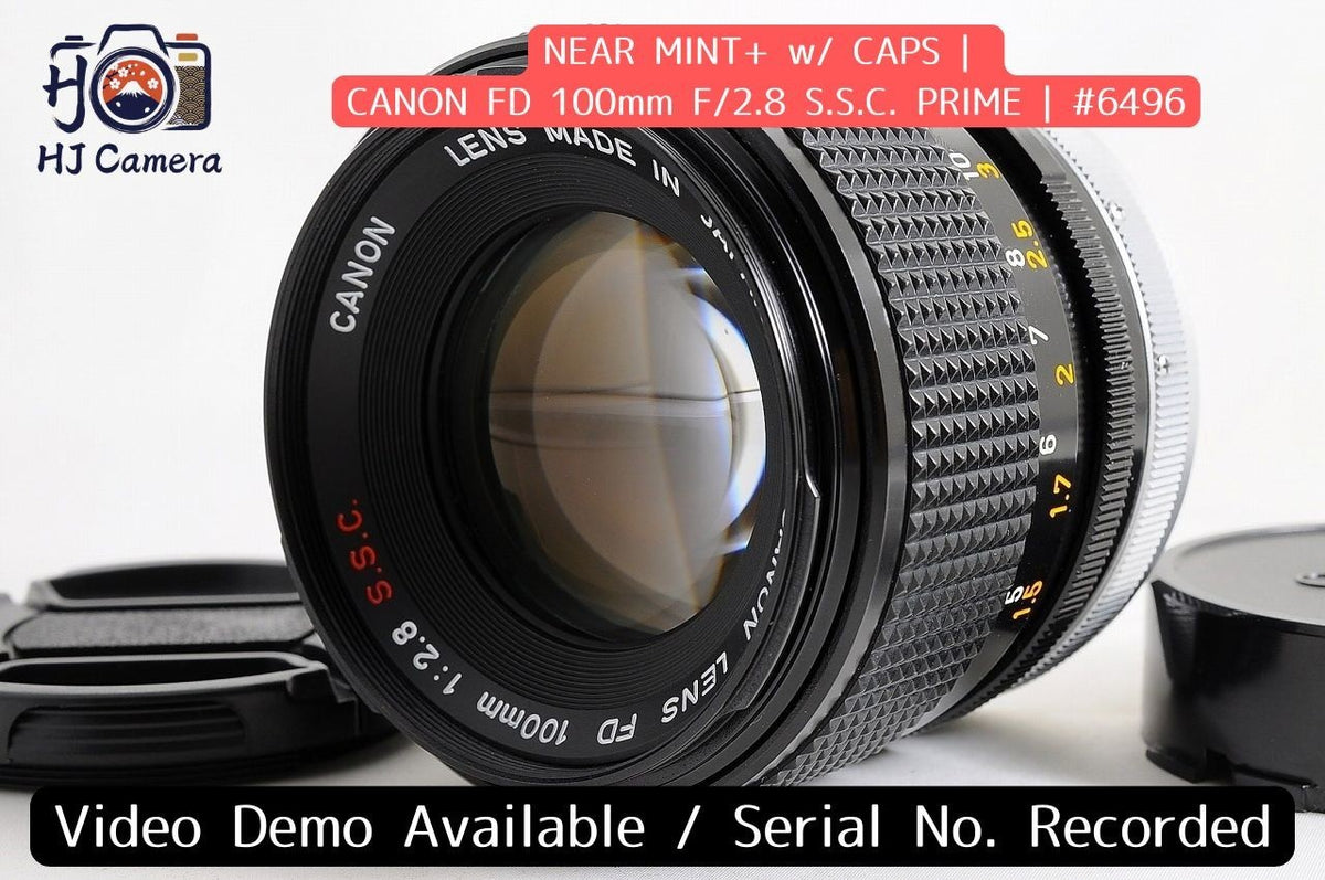 [Near Mint+ w/ Caps] Canon FD 100mm f2.8 SSC MF Telephoto Prime Lens Japan