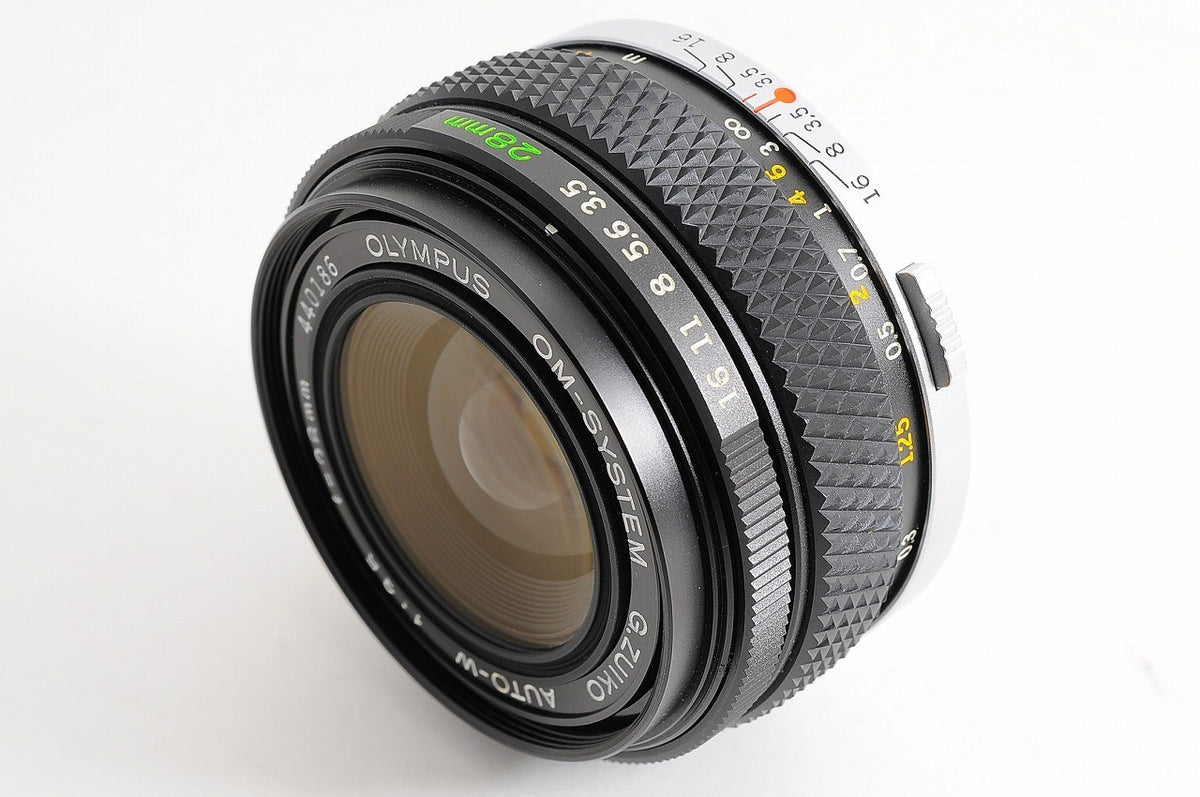 [Near Mint+ Hood Case] Olympus OM G.Zuiko Auto-W 28mm f/3.5 Wide MF Lens Japan