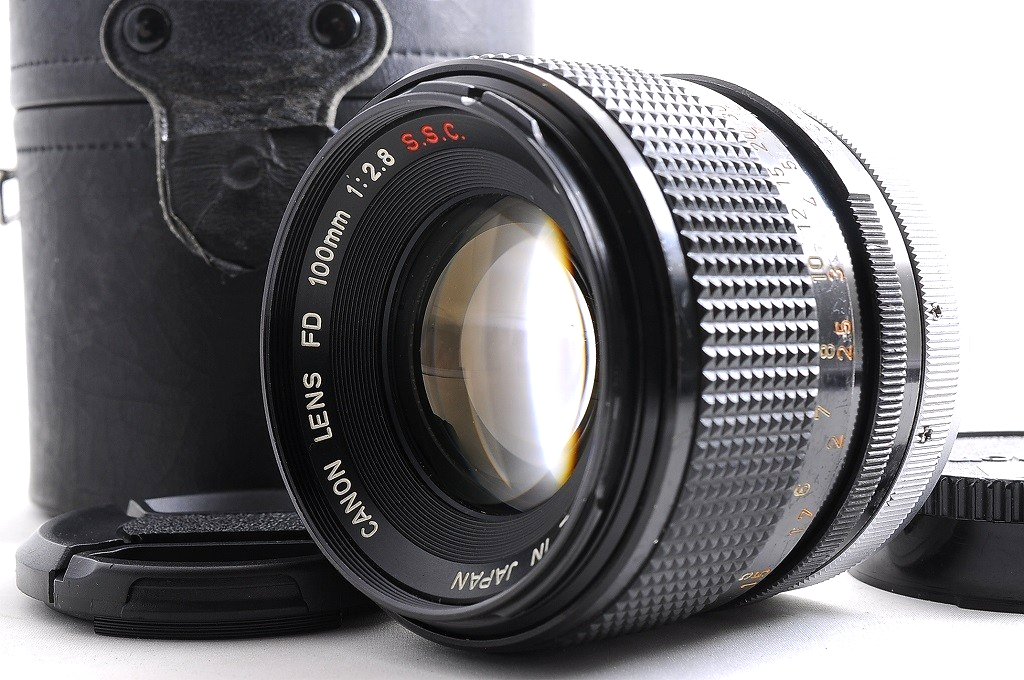 [EXC+5 Case] Canon FD 100mm f/2.8 S.S.C. SSC Rare O Mark Telephoto Lens Japan