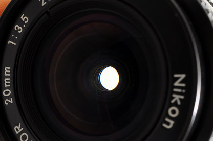 [TOP MINT] Nikon AI-S AIS Nikkor 20mm f/3.5 Ultra Wide MF Lens Nikon F From Jp