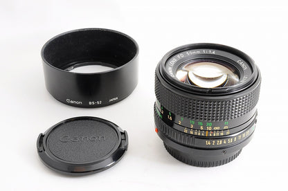 [Top Mint BS-52] Canon New FD nFD 50mm f/1.4 Fast MF Lens Canon FD Mount Japan