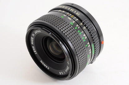 [Mint BW-52A Hood] Canon New FD nFD 28mm f/2.8 Wide MF Lens Canon FD Japan