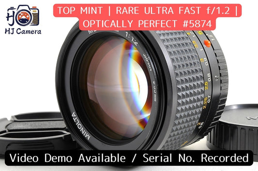 [Top Mint] Minolta New MD 50mm f/1.2 Fast MF Lens Minolta MD Mount From Japan