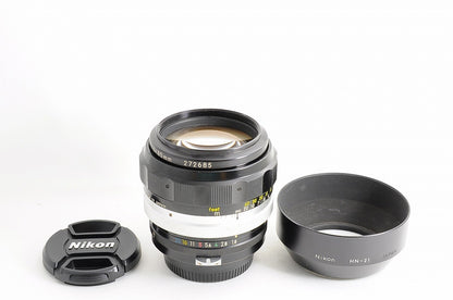 [Near Mint+ w/HN-21 Hood] Nikon Non AI Nikkor H Auto 85mm f1.8 MF Prime Japan