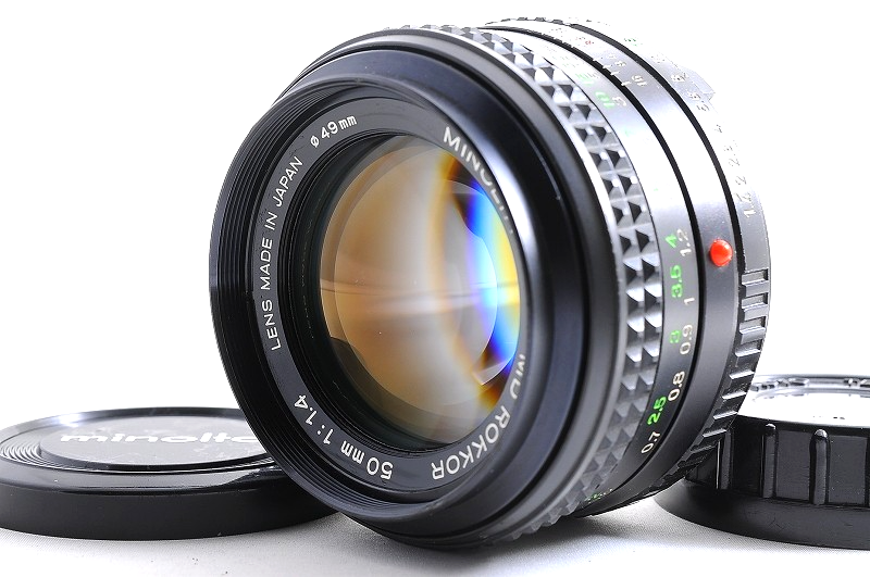 [NEAR MINT+] Minolta MD Rokkor 50mm f/1.4 Fast MF Lens Minolta MD Mount Japan