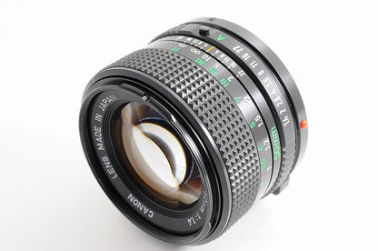 [Near Mint+ w/ Caps] Canon New FD NFD 50mm f1.4 Fast MF Standard Prime Lens JP